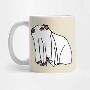 Boo Sheet Halloween Capybara Mug